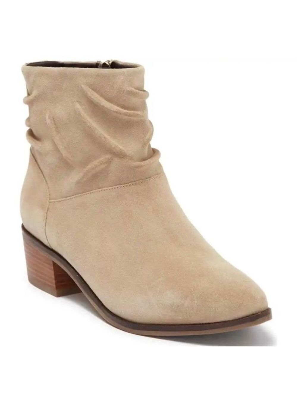 Nib Cole Haan Ankle Booties Maple WR Birch Beige Suede